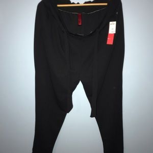 Black ankle cut business pants
